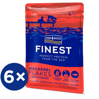 F4D Finest macrele flakes with squid /kałamarnica,makrela/ 100g