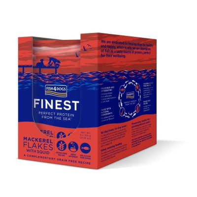 F4D Finest macrele flakes with squid /kałamarnica,makrela/ 100g