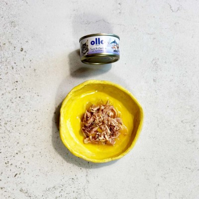 OLLO CAT nr 4 kurczak-kalmar puszka 70g SKŁAD KARMY