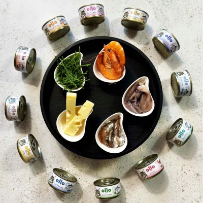 OLLO CAT nr 4 kurczak-kalmar puszka 70g SKŁAD KARMY