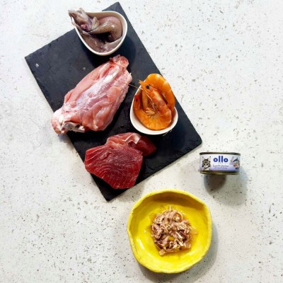 OLLO CAT nr 5 tuńczyk-łosoś puszka 70g SKŁAD KARMY