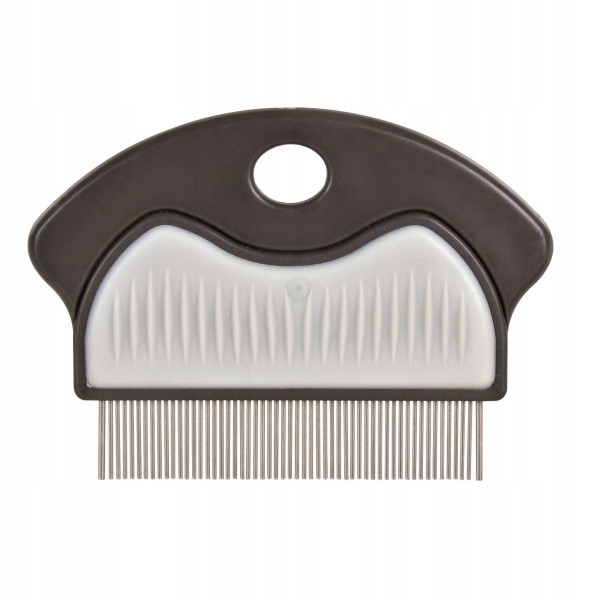 Grzebień przeciwpchelny guma/metal 7cm TRIXIE