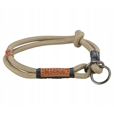 Obroża zaciskowa dla psa piaskowa/czarna S-M TRIXIE