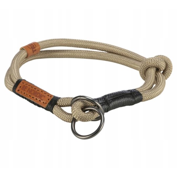 Obroża zaciskowa dla psa BE NORDIC  piaskowa/czarna L TRIXIE