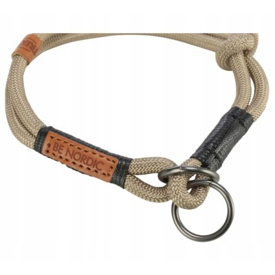 Obroża zaciskowa dla psa BE NORDIC  piaskowa/czarna L TRIXIE