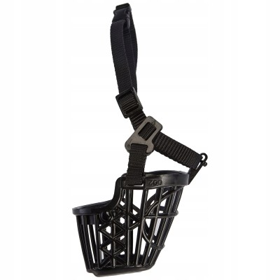 Kaganiec plastikowy dla psa czarny M /dł pyska. 23,5cm sze.6,6cm TRIXIE