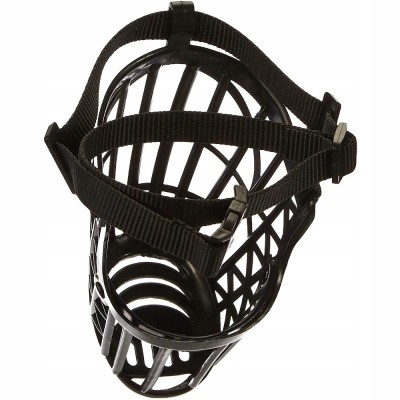 Kaganiec plastikowy dla psa czarny L /dł pyska.32cm sze.8cm TRIXIE