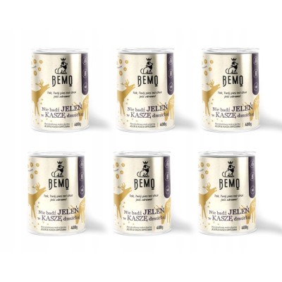 Bemo jeleń z kaszą 400g