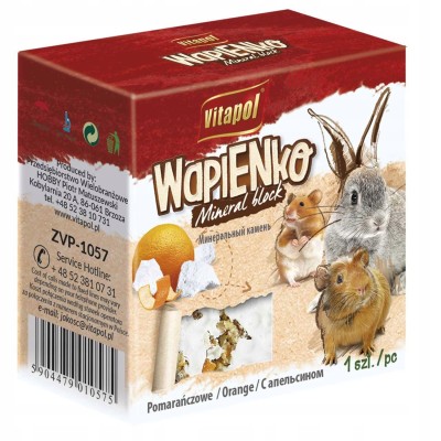 VITAPOL Kostka wapienna dla gryzoni z pomarańczą