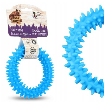 Mały ring XS dla szczeniąt niebieski 9,5cm BARRY KING