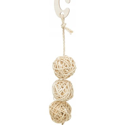 Kule rattanowe dla ptaków z dzwonkiem 24 cm TRIXIE