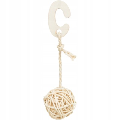 Kule rattanowe dla ptaków z dzwonkiem 24 cm TRIXIE