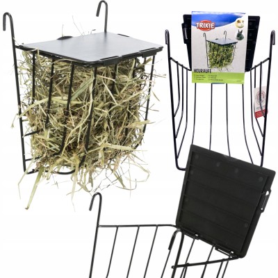 Paśnik wiszący , czarny metal/plastik 13x18x12cm TRIXIE