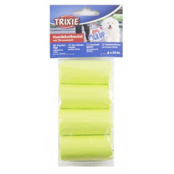 Woreczki na odchody dla psa o zapachu cytrynowym /4 rolki TRIXIE