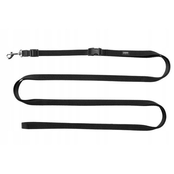 Smycz spacerowa z pasem biodrowym classic #L czarna CHABA