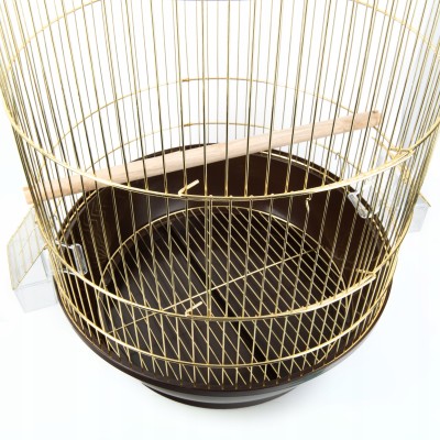 Klatka dla ptaków 40x40x70cm złoto brązowa PANAMA PET