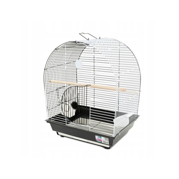 Klatka dla ptaków czarno-biała 36x28,8x46cm PANAMA PET