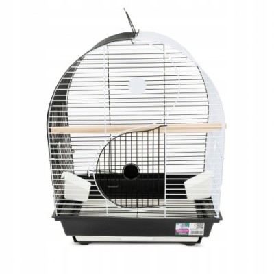 Klatka dla ptaków czarno-biała 36x28,8x46cm PANAMA PET