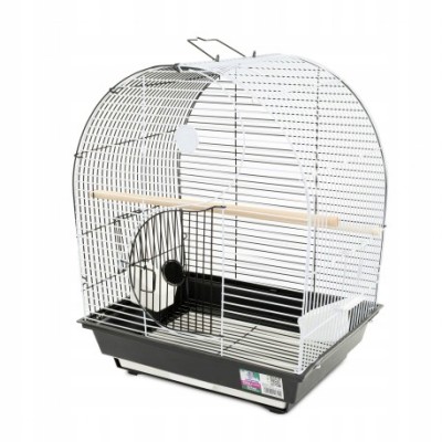 Klatka dla ptaków czarno-biała 36x28,8x46cm PANAMA PET