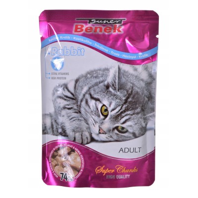 Super Benek saszetka dla kota królik w sosie 100g CERTECH