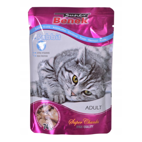 Super Benek saszetka dla kota królik w sosie 100g CERTECH