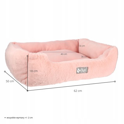 Legowisko hugme 62x50x18cm różowe DINGO
