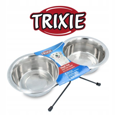 Stojak z miskami 2x0,75l TRIXIE