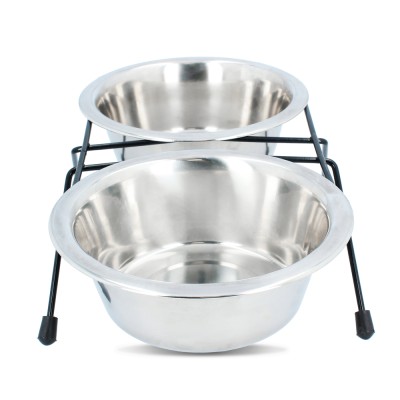 Stojak z miskami 2x0,75l TRIXIE