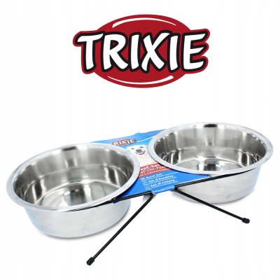 Stojak z miskami 2x2,8l TRIXIE