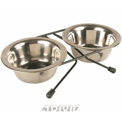 Stojak z miskami 2x2,8l TRIXIE