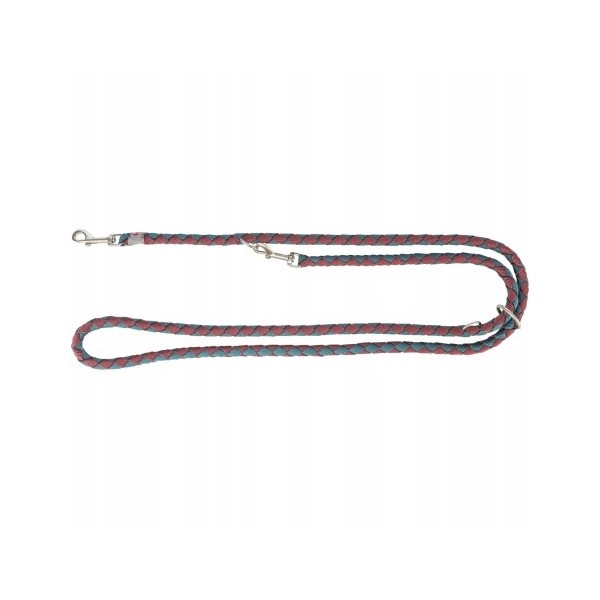 Smycz regulowana bordowy-petrol L-XL 18mm/2m TRIXIE