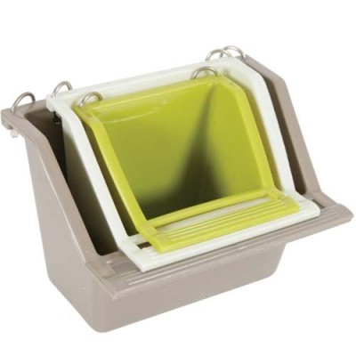 ZOLUX karmnik z żerdką do klatki dla ptaków M