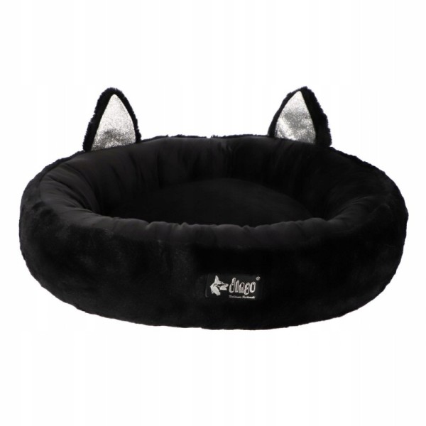 DINGO legowisko HUGME 50cm czarne z uszami