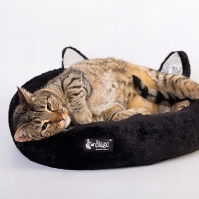 DINGO legowisko HUGME 50cm czarne z uszami