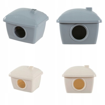 ZOLUX domek plastikowy dla chomika 130x110x120mm szary