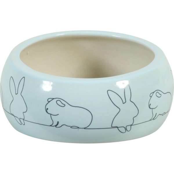 ZOLUX miska ceramiczna dla gryzoni przeciw chlapaniu COSY 150ml niebieska