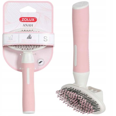 ZOLUX miękka szczotka dla kota z wysuwanymi igłami mała ANAH