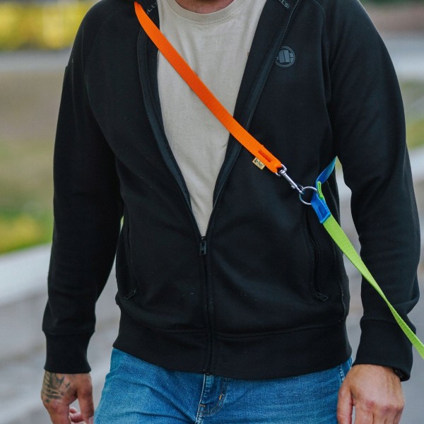 DINGO smycz Activ sydney 1,6x220cm ziel/nieb/pomar