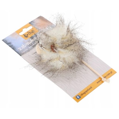 DINGO zabawka dla kota monsters tim biała