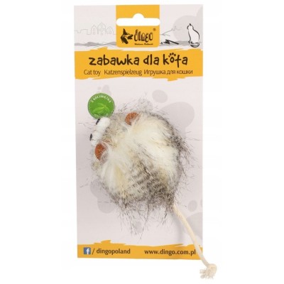 DINGO zabawka dla kota monsters tim biała