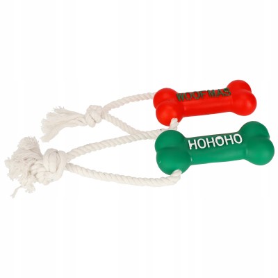 DINGO zabawka dla psa sznur z kością Hohoho 13cm