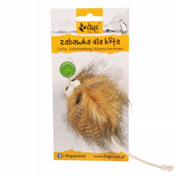 DINGO zabawka dla kota monsters jim fioletowa