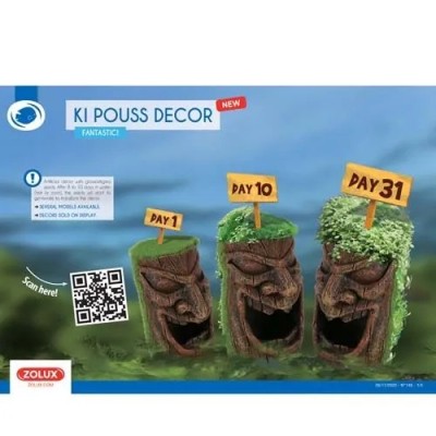 Ozdoba do akwarium pień KIPOUSS M z nasionami ZOLUX