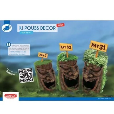 Ozdoba do akwarium totem 1 KIPOUSS z nasionami  ZOLUX