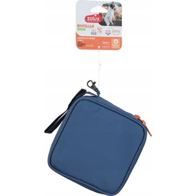 Składana miska 2w1 dla psa 2x700ml  niebieska ZOLUX