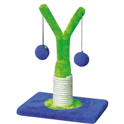 YARRO drapak dla kota mini drzewko zielono-niebieskie 18x18x32cm