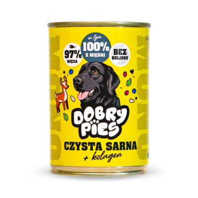 DOBRY PIES karma Mono czysta sarna   400g