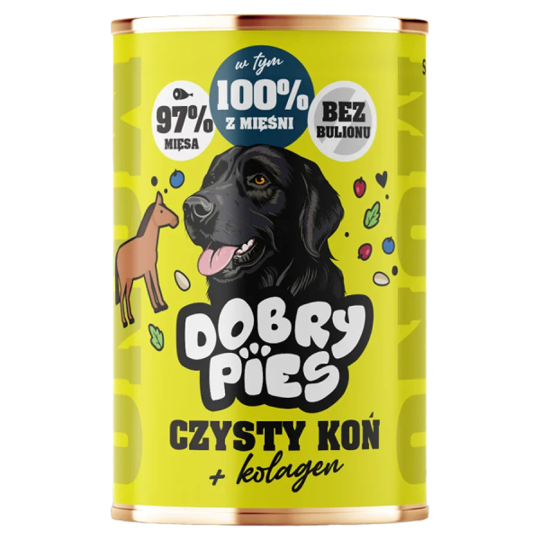 DOBRY PIES karma Mono czysty koń 400g