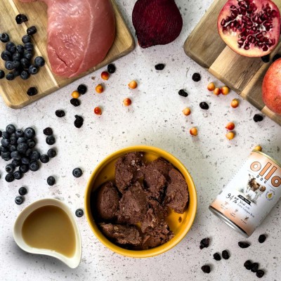 OLLO plus KOLAGEN dla psa z cielęciną  400g