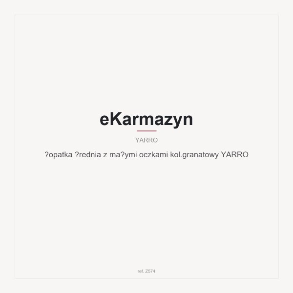 Łopatka średnia z małymi oczkami kol.granatowy YARRO